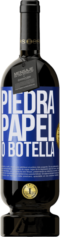 49,95 € | Vino Tinto Edición Premium MBS® Reserva Piedra, papel o botella Etiqueta Azul. Etiqueta personalizable Reserva 12 Meses Cosecha 2014 Tempranillo