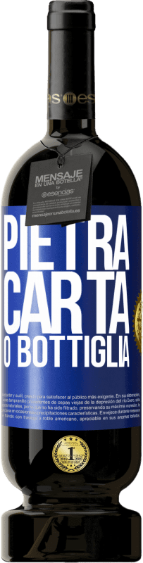 49,95 € | Vino rosso Edizione Premium MBS® Riserva Pietra, carta o bottiglia Etichetta Blu. Etichetta personalizzabile Riserva 12 Mesi Raccogliere 2014 Tempranillo