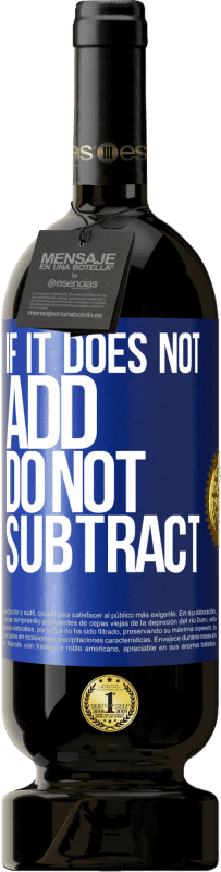 «If it does not add, do not subtract» Premium Edition MBS® Reserve