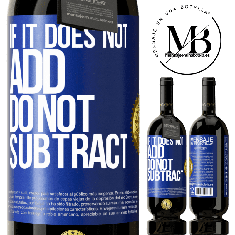 29,95 € Free Shipping | Red Wine Premium Edition MBS® Reserva If it does not add, do not subtract Blue Label. Customizable label Reserva 12 Months Harvest 2014 Tempranillo