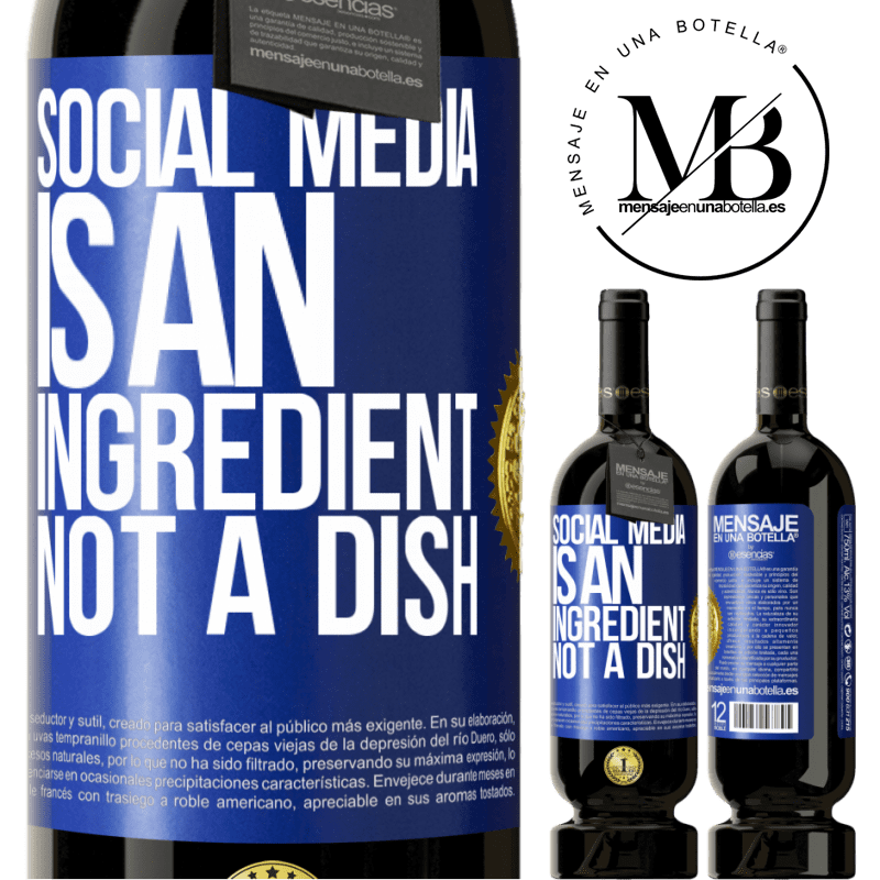 29,95 € Free Shipping | Red Wine Premium Edition MBS® Reserva Social media is an ingredient, not a dish Blue Label. Customizable label Reserva 12 Months Harvest 2014 Tempranillo