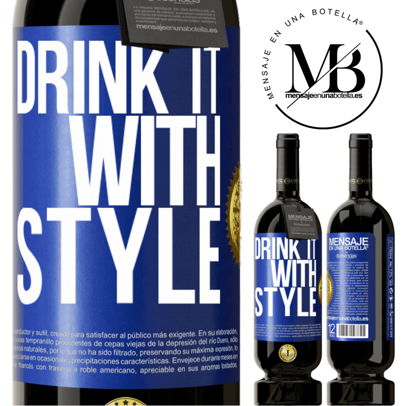 29,95 € Free Shipping | Red Wine Premium Edition MBS® Reserva Drink it with style Blue Label. Customizable label Reserva 12 Months Harvest 2014 Tempranillo