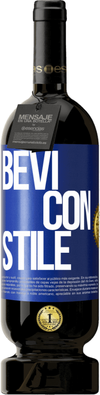 49,95 € | Vino rosso Edizione Premium MBS® Riserva Bevi con stile Etichetta Blu. Etichetta personalizzabile Riserva 12 Mesi Raccogliere 2014 Tempranillo