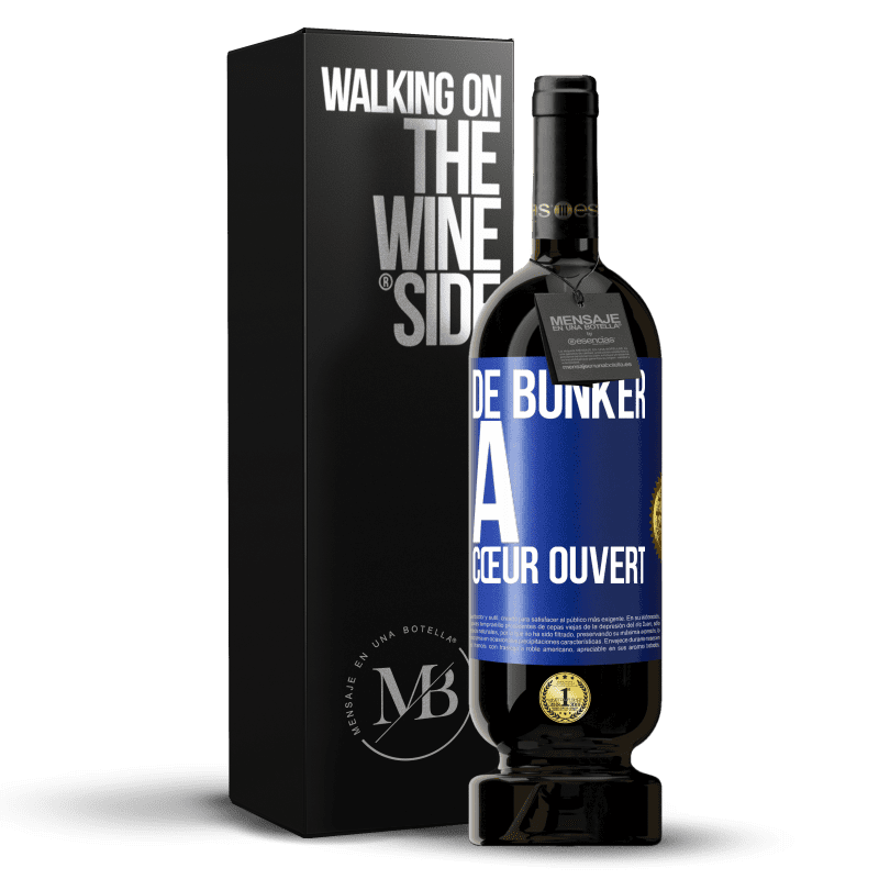 49,95 € Envoi gratuit | Vin rouge Édition Premium MBS® Réserve De bunker à cœur ouvert Étiquette Bleue. Étiquette personnalisable Réserve 12 Mois Récolte 2016 Tempranillo