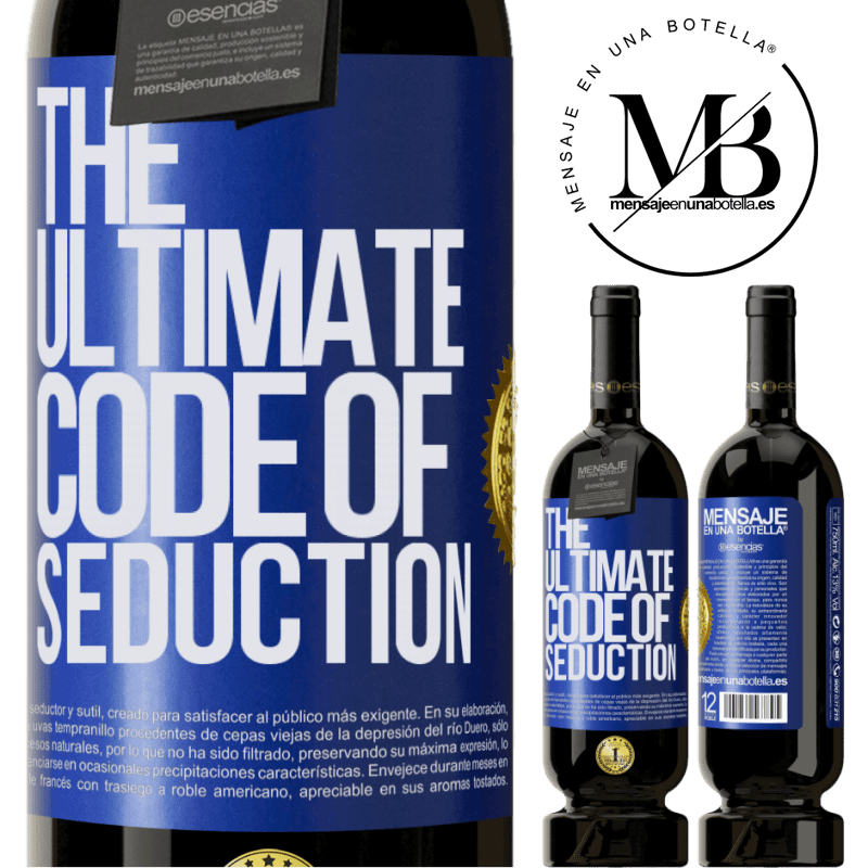 29,95 € Envoi gratuit | Vin rouge Édition Premium MBS® Reserva The ultimate code of seduction Étiquette Bleue. Étiquette personnalisable Reserva 12 Mois Récolte 2014 Tempranillo