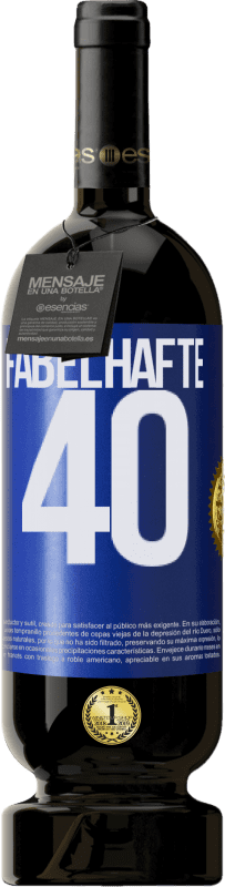 49,95 € | Rotwein Premium Ausgabe MBS® Reserve Fabelhafte 40 Blaue Markierung. Anpassbares Etikett Reserve 12 Monate Ernte 2015 Tempranillo