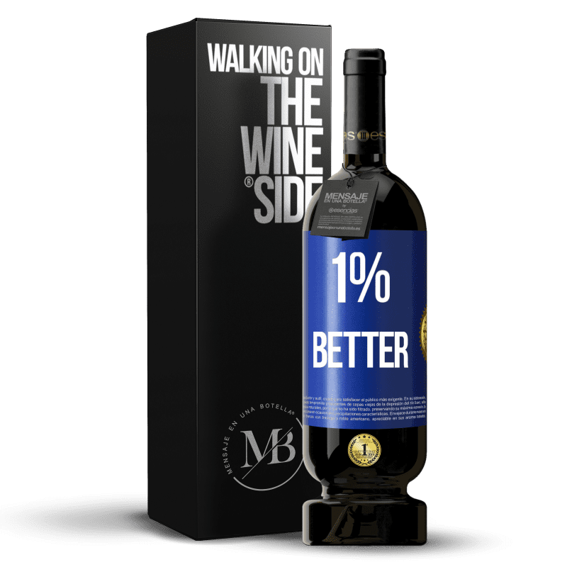 49,95 € Free Shipping | Red Wine Premium Edition MBS® Reserve 1% Better Blue Label. Customizable label Reserve 12 Months Harvest 2014 Tempranillo