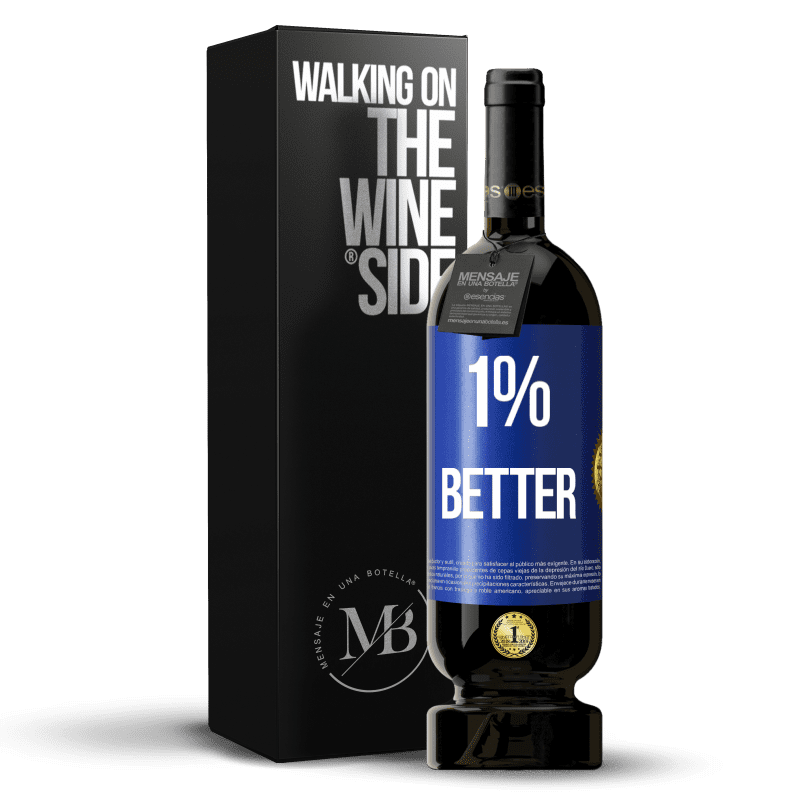 49,95 € Free Shipping | Red Wine Premium Edition MBS® Reserve 1% Better Blue Label. Customizable label Reserve 12 Months Harvest 2016 Tempranillo