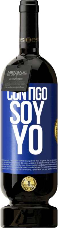 49,95 € | Vino Tinto Edición Premium MBS® Reserva Contigo soy yo Etiqueta Azul. Etiqueta personalizable Reserva 12 Meses Cosecha 2015 Tempranillo