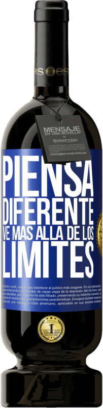 49,95 € Envío gratis | Vino Tinto Edición Premium MBS® Reserva Piensa diferente. Ve más allá de los límites Etiqueta Azul. Etiqueta personalizable Reserva 12 Meses Cosecha 2016 Tempranillo