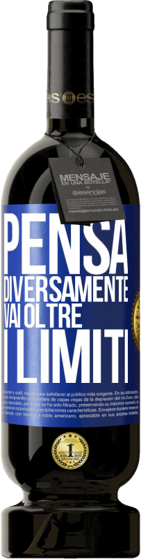 49,95 € | Vino rosso Edizione Premium MBS® Riserva Pensa diversamente. Vai oltre i limiti Etichetta Blu. Etichetta personalizzabile Riserva 12 Mesi Raccogliere 2015 Tempranillo