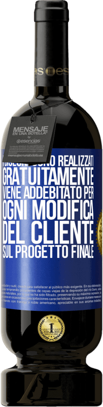 «I disegni sono realizzati gratuitamente. Viene addebitato per ogni modifica del cliente sul progetto finale» Edizione Premium MBS® Riserva