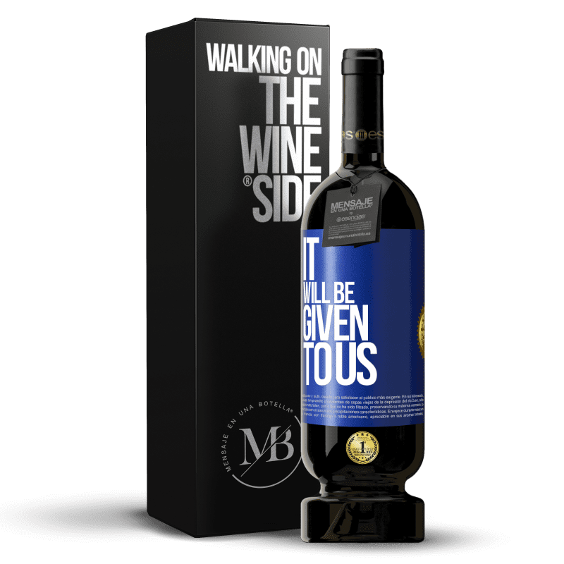 49,95 € Free Shipping | Red Wine Premium Edition MBS® Reserve It will be given to us Blue Label. Customizable label Reserve 12 Months Harvest 2014 Tempranillo