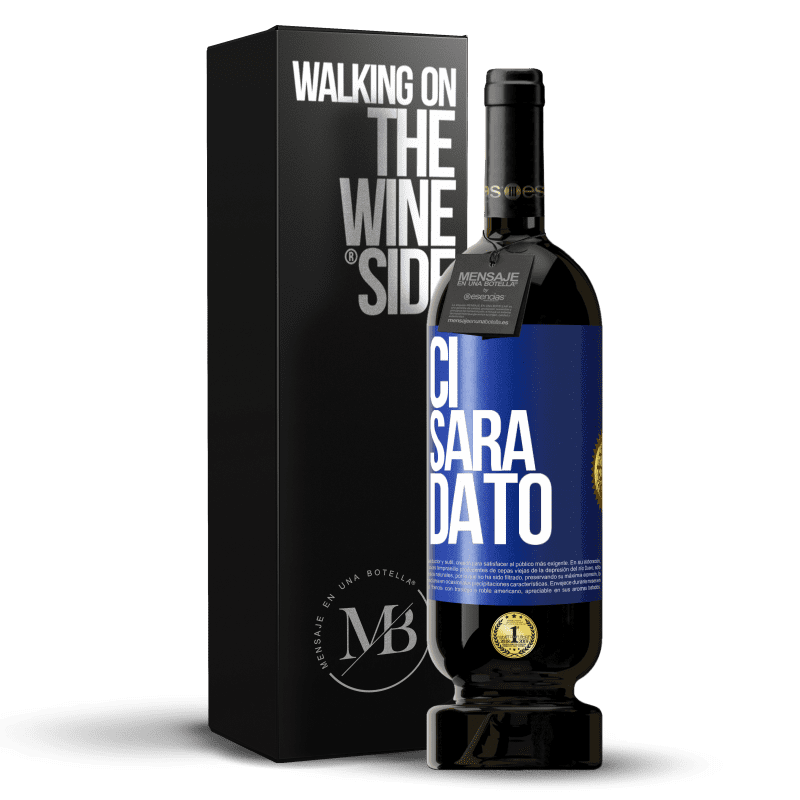 49,95 € Spedizione Gratuita | Vino rosso Edizione Premium MBS® Riserva Ci sarà dato Etichetta Blu. Etichetta personalizzabile Riserva 12 Mesi Raccogliere 2014 Tempranillo