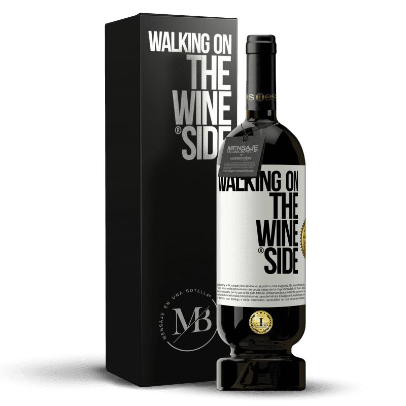 49,95 € Envío gratis | Vino Tinto Edición Premium MBS® Reserva Walking on the Wine Side® Etiqueta Blanca. Etiqueta personalizable Reserva 12 Meses Cosecha 2016 Tempranillo