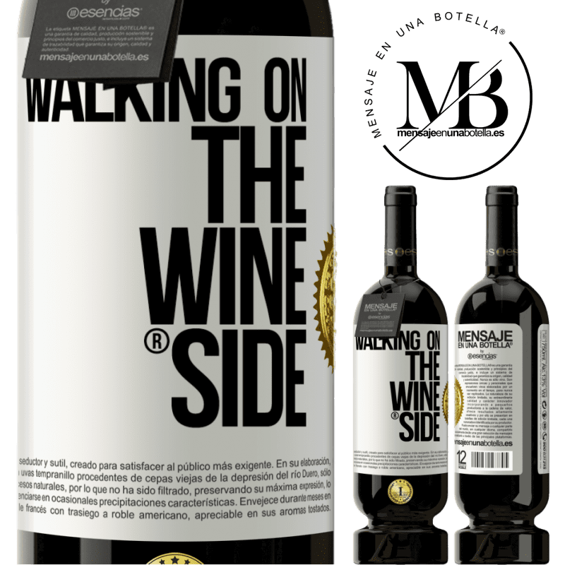 49,95 € Бесплатная доставка | Красное вино Premium Edition MBS® Бронировать Walking on the Wine Side® Белая этикетка. Настраиваемая этикетка Бронировать 12 Месяцы Урожай 2015 Tempranillo