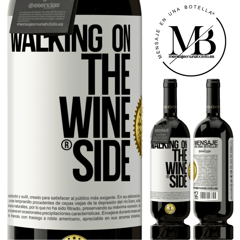 49,95 € Бесплатная доставка | Красное вино Premium Edition MBS® Бронировать Walking on the Wine Side® Белая этикетка. Настраиваемая этикетка Бронировать 12 Месяцы Урожай 2016 Tempranillo