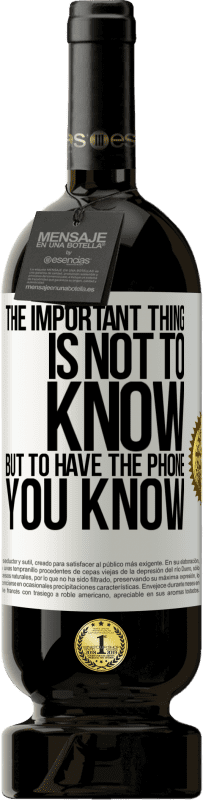 «The important thing is not to know, but to have the phone you know» Premium Edition MBS® Reserve