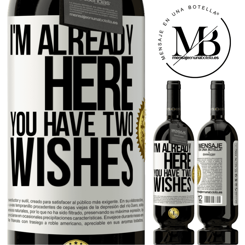 39,95 € Free Shipping | Red Wine Premium Edition MBS® Reserva I'm already here. You have two wishes White Label. Customizable label Reserva 12 Months Harvest 2014 Tempranillo