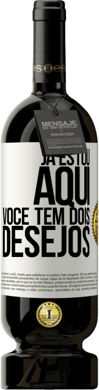 49,95 € Envio grátis | Vinho tinto Edição Premium MBS® Reserva Já estou aqui. Você tem dois desejos Etiqueta Branca. Etiqueta personalizável Reserva 12 Meses Colheita 2016 Tempranillo