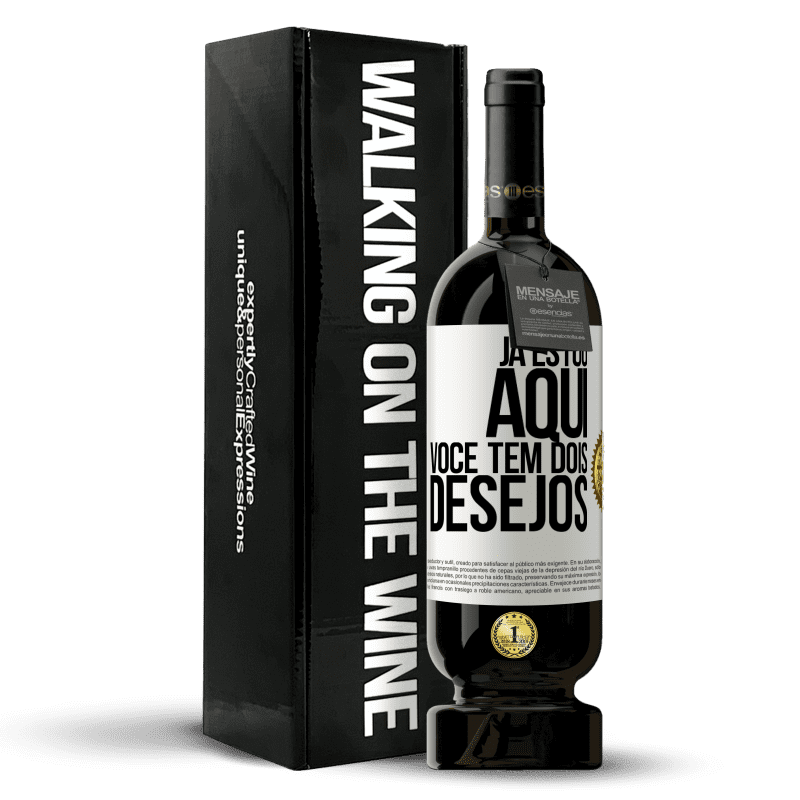 49,95 € Envio grátis | Vinho tinto Edição Premium MBS® Reserva Já estou aqui. Você tem dois desejos Etiqueta Branca. Etiqueta personalizável Reserva 12 Meses Colheita 2015 Tempranillo