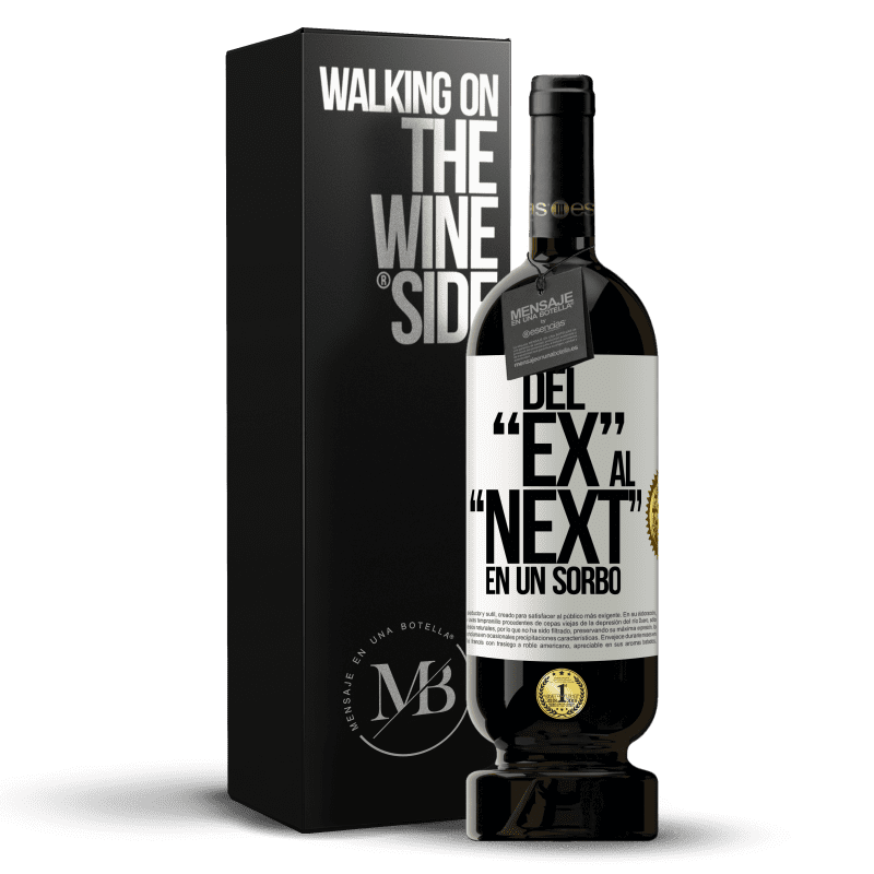 49,95 € Envío gratis | Vino Tinto Edición Premium MBS® Reserva Del EX al NEXT en un sorbo Etiqueta Blanca. Etiqueta personalizable Reserva 12 Meses Cosecha 2015 Tempranillo