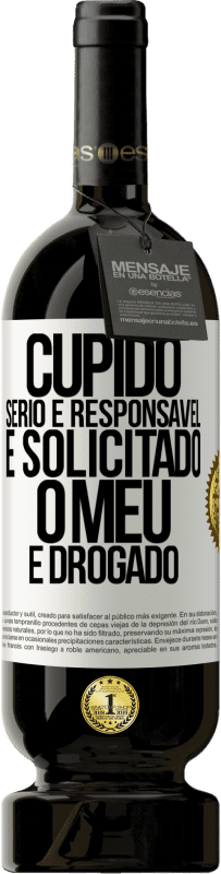 49,95 € | Vinho tinto Edição Premium MBS® Reserva Cupido sério e responsável é solicitado, o meu é drogado Etiqueta Branca. Etiqueta personalizável Reserva 12 Meses Colheita 2016 Tempranillo