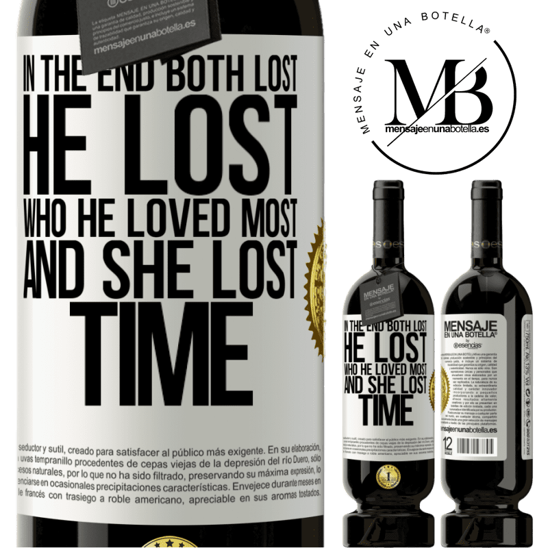 29,95 € Free Shipping | Red Wine Premium Edition MBS® Reserva In the end, both lost. He lost who he loved most, and she lost time White Label. Customizable label Reserva 12 Months Harvest 2014 Tempranillo