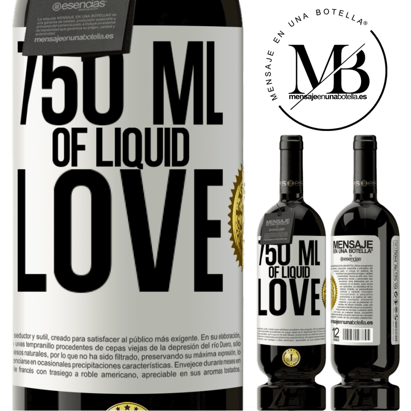 49,95 € Free Shipping | Red Wine Premium Edition MBS® Reserve 750 ml of liquid love White Label. Customizable label Reserve 12 Months Harvest 2014 Tempranillo