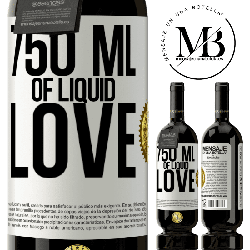 49,95 € Free Shipping | Red Wine Premium Edition MBS® Reserve 750 ml of liquid love White Label. Customizable label Reserve 12 Months Harvest 2015 Tempranillo