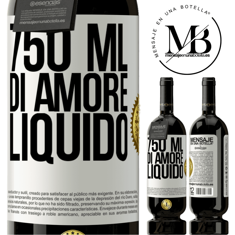49,95 € Spedizione Gratuita | Vino rosso Edizione Premium MBS® Riserva 750 ml di amore liquido Etichetta Bianca. Etichetta personalizzabile Riserva 12 Mesi Raccogliere 2016 Tempranillo