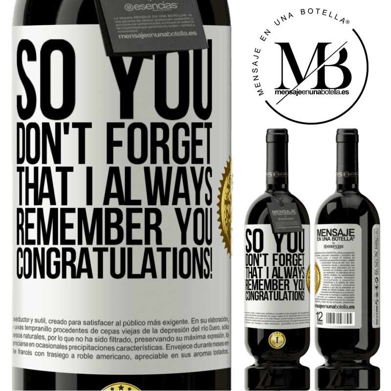 29,95 € Free Shipping | Red Wine Premium Edition MBS® Reserva So you don't forget that I always remember you. Congratulations! White Label. Customizable label Reserva 12 Months Harvest 2014 Tempranillo