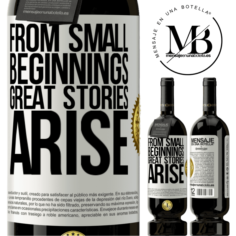 29,95 € Free Shipping | Red Wine Premium Edition MBS® Reserva From small beginnings great stories arise White Label. Customizable label Reserva 12 Months Harvest 2014 Tempranillo