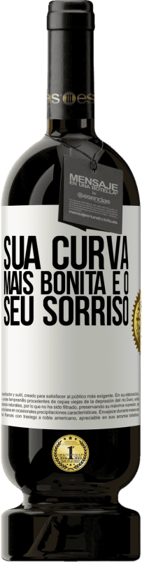49,95 € | Vinho tinto Edição Premium MBS® Reserva Sua curva mais bonita é o seu sorriso Etiqueta Branca. Etiqueta personalizável Reserva 12 Meses Colheita 2016 Tempranillo