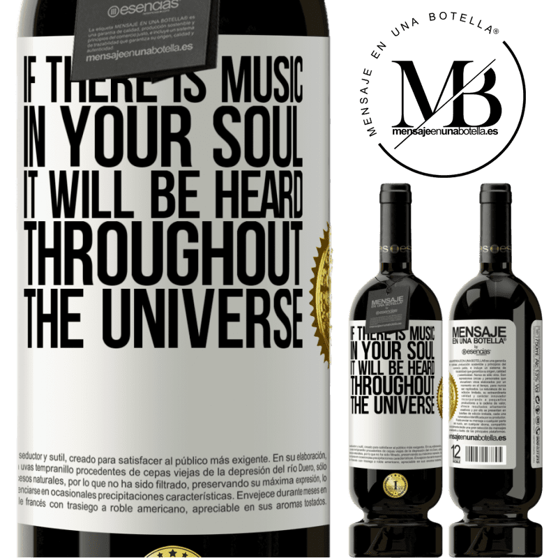 29,95 € Free Shipping | Red Wine Premium Edition MBS® Reserva If there is music in your soul, it will be heard throughout the universe White Label. Customizable label Reserva 12 Months Harvest 2014 Tempranillo