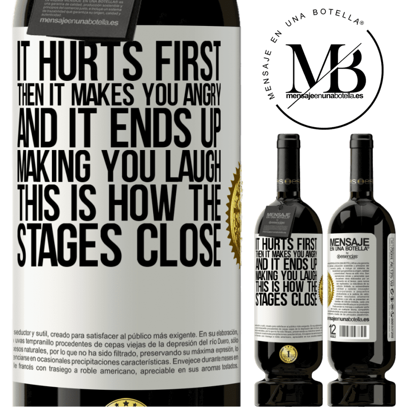 29,95 € Free Shipping | Red Wine Premium Edition MBS® Reserva It hurts first, then it makes you angry, and it ends up making you laugh. This is how the stages close White Label. Customizable label Reserva 12 Months Harvest 2014 Tempranillo