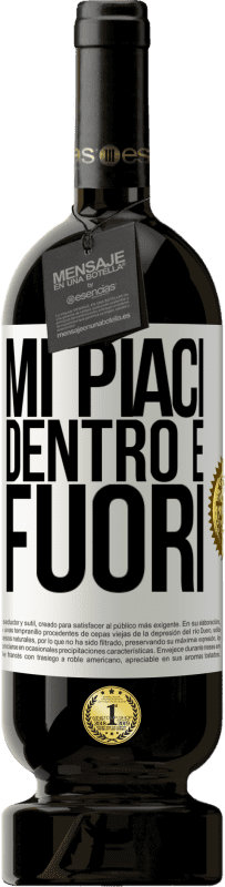 49,95 € Spedizione Gratuita | Vino rosso Edizione Premium MBS® Riserva Mi piaci dentro e fuori Etichetta Bianca. Etichetta personalizzabile Riserva 12 Mesi Raccogliere 2016 Tempranillo