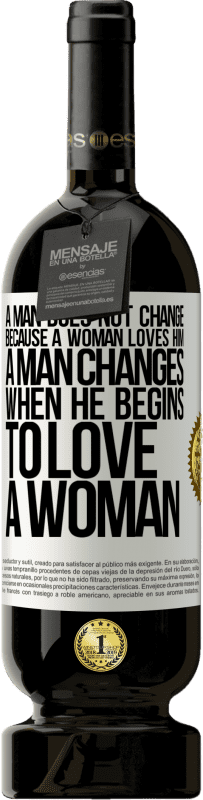 49,95 € | 赤ワイン プレミアム版 MBS® 予約する 女性は彼を愛しているので、男性は変わりません。男が女を愛し始めると変わる ホワイトラベル. カスタマイズ可能なラベル 予約する 12 月 収穫 2016 Tempranillo