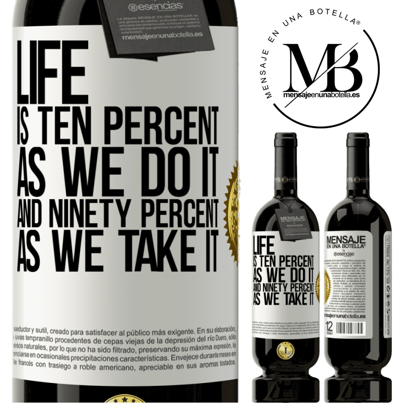 29,95 € Free Shipping | Red Wine Premium Edition MBS® Reserva Life is ten percent as we do it and ninety percent as we take it White Label. Customizable label Reserva 12 Months Harvest 2014 Tempranillo