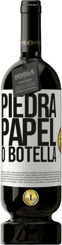 49,95 € | Vino Tinto Edición Premium MBS® Reserva Piedra, papel o botella Etiqueta Blanca. Etiqueta personalizable Reserva 12 Meses Cosecha 2016 Tempranillo