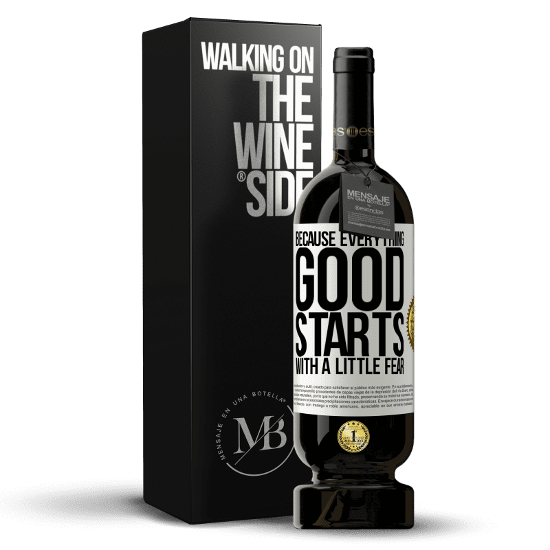 49,95 € Free Shipping | Red Wine Premium Edition MBS® Reserve Because everything good starts with a little fear White Label. Customizable label Reserve 12 Months Harvest 2014 Tempranillo