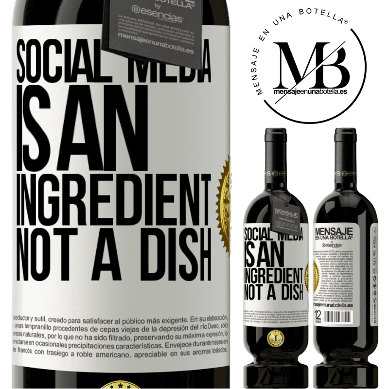 29,95 € Free Shipping | Red Wine Premium Edition MBS® Reserva Social media is an ingredient, not a dish White Label. Customizable label Reserva 12 Months Harvest 2014 Tempranillo