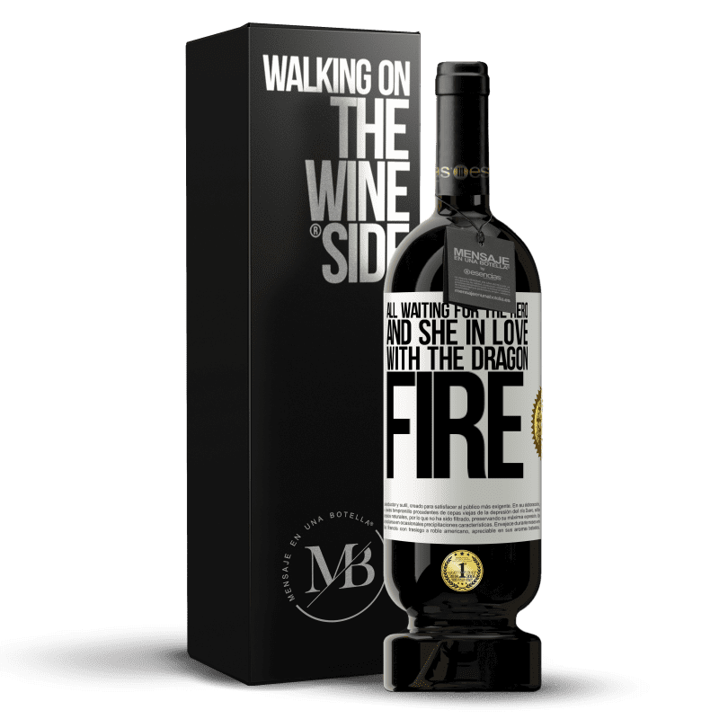 49,95 € Free Shipping | Red Wine Premium Edition MBS® Reserve All waiting for the hero and she in love with the dragon fire White Label. Customizable label Reserve 12 Months Harvest 2014 Tempranillo