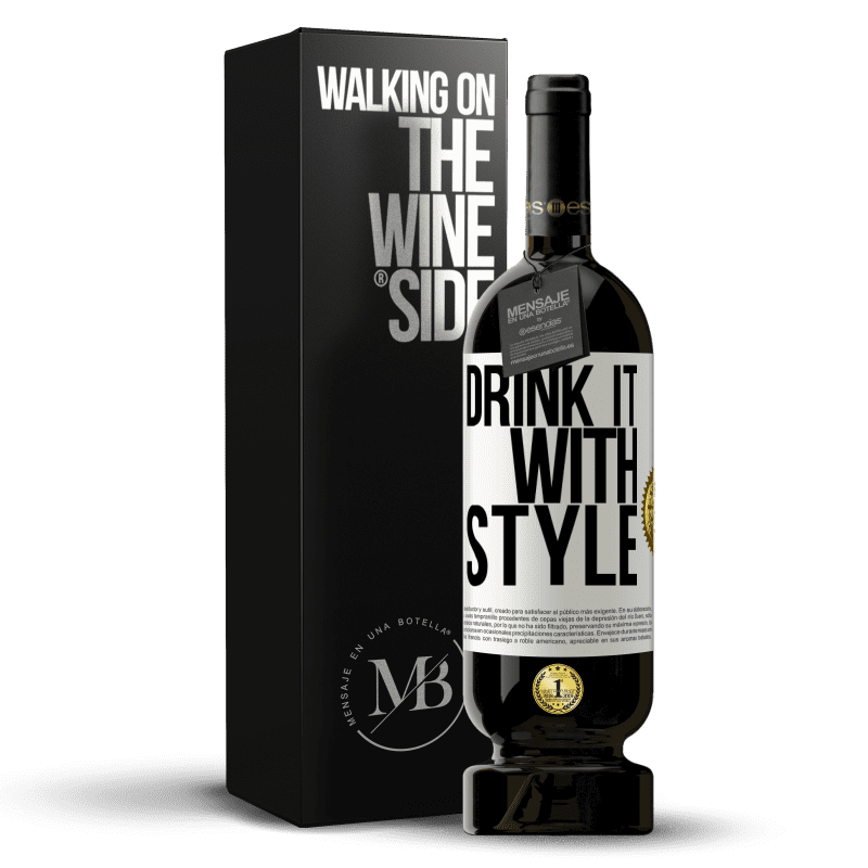 49,95 € Free Shipping | Red Wine Premium Edition MBS® Reserve Drink it with style White Label. Customizable label Reserve 12 Months Harvest 2016 Tempranillo