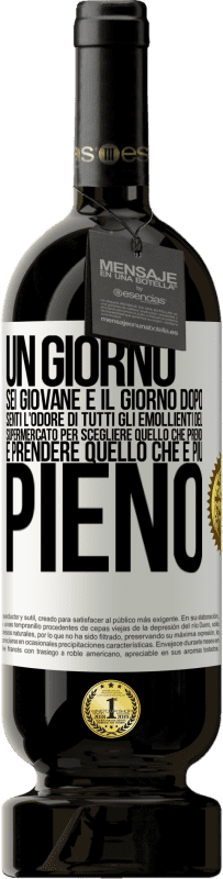 49,95 € | Vino rosso Edizione Premium MBS® Riserva Un giorno sei giovane e il giorno dopo, senti l'odore di tutti gli emollienti del supermercato per scegliere quello che Etichetta Bianca. Etichetta personalizzabile Riserva 12 Mesi Raccogliere 2016 Tempranillo