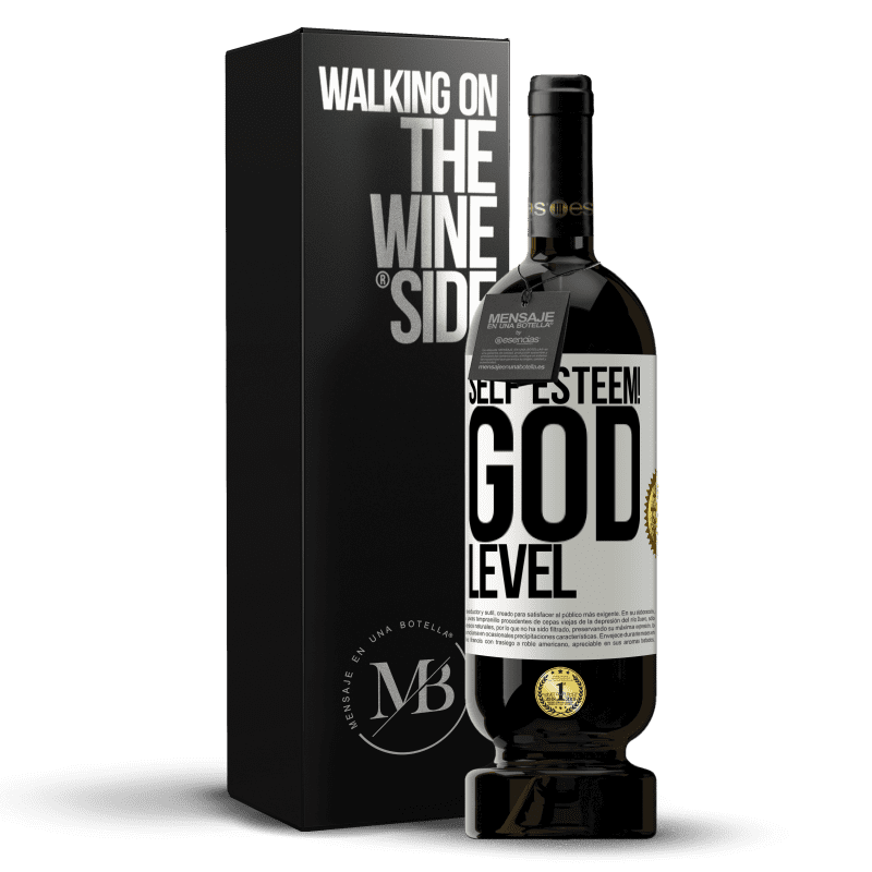 49,95 € Free Shipping | Red Wine Premium Edition MBS® Reserve Self esteem! God level White Label. Customizable label Reserve 12 Months Harvest 2014 Tempranillo