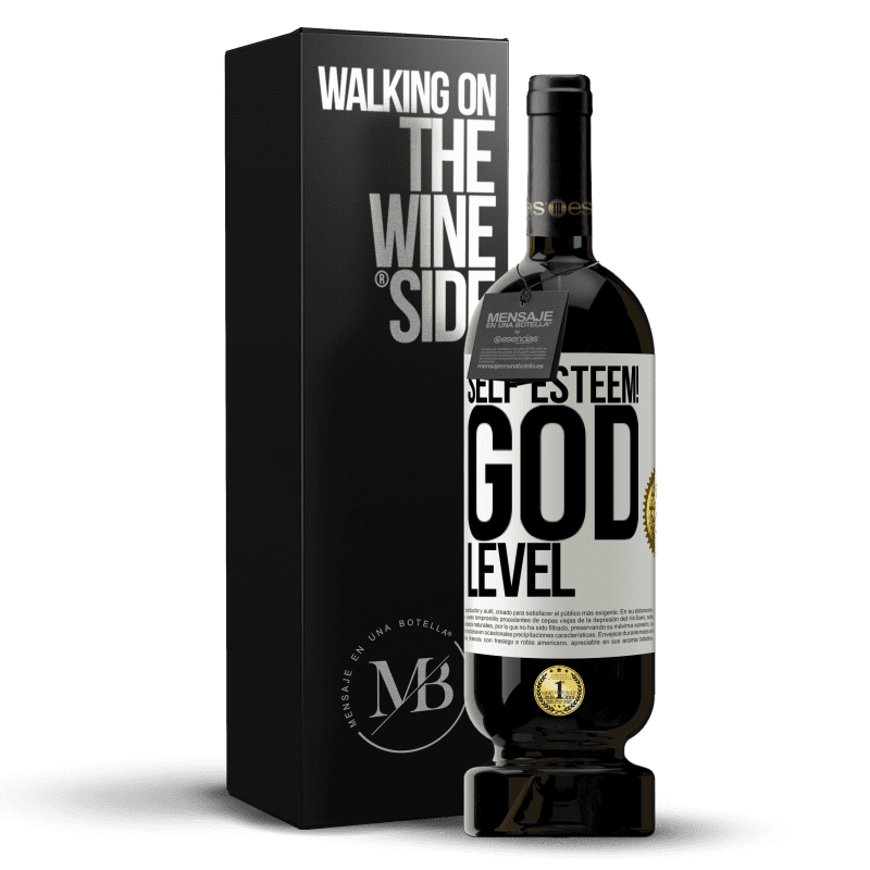 49,95 € Free Shipping | Red Wine Premium Edition MBS® Reserve Self esteem! God level White Label. Customizable label Reserve 12 Months Harvest 2015 Tempranillo