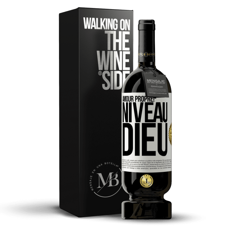 49,95 € Envoi gratuit | Vin rouge Édition Premium MBS® Réserve Amour propre! Niveau Dieu Étiquette Blanche. Étiquette personnalisable Réserve 12 Mois Récolte 2016 Tempranillo