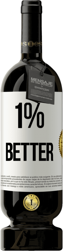 49,95 € Envoi gratuit | Vin rouge Édition Premium MBS® Réserve 1% Better Étiquette Blanche. Étiquette personnalisable Réserve 12 Mois Récolte 2016 Tempranillo