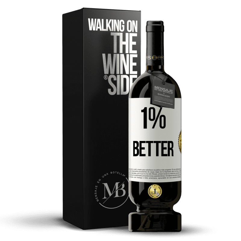 49,95 € Kostenloser Versand | Rotwein Premium Ausgabe MBS® Reserve 1% Better Weißes Etikett. Anpassbares Etikett Reserve 12 Monate Ernte 2016 Tempranillo